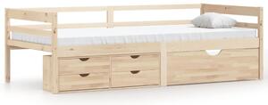 VidaXL Okvir za krevet i ladice/ormarić 90 x 200 cm masivna borovina