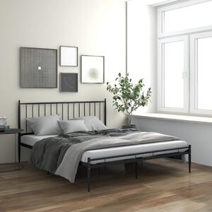 VidaXL Okvir za krevet crni metalni 140 x 200 cm