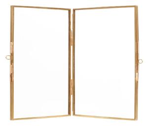 Okvir za fotografije od mesinga Hübsch Lyra, 21 x 15 cm