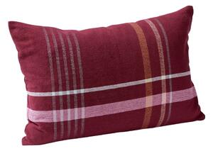 Crveni pamučni jastuk Hübsch Sarah, 60 x 40 cm