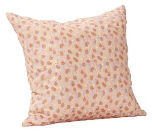 Bež-ružičasti pamučni jastuk Hübsch Spot, 50 x 50 cm