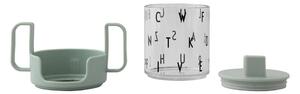 Zelena dječja šalica Design Letters Grow With Your Cup