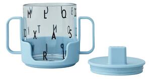 Svjetloplava dječja šalica Design Letters Grow With Your Cup