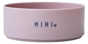 Ružičasta dječja zdjelica Design Letters Mini Sweetheart, ø 11 cm
