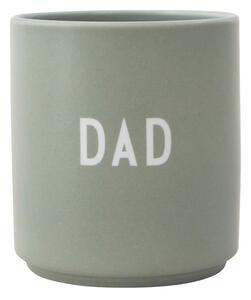 Zelena porculanska šalica 300 ml Dad – Design Letters