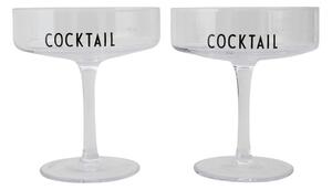 Set od 2 koktel čaše Design Letters Cocktail