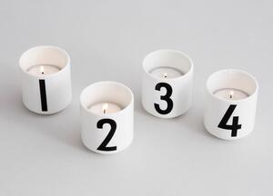 Set od 4 porculanska svijećnjaka Design Letters Mini