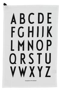 Bijela pamučna kuhinjska krpa Design Letters Alphabet, 40 x 60 cm