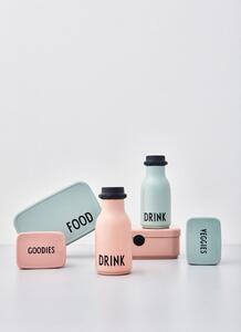 Ružičasta dječja bočica Design Letters Drink, 330 ml