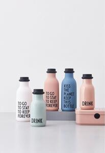 Svjetlozelena dječja bočica Design Letters Drink, 330 ml