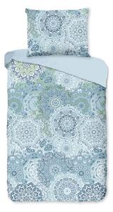 Plava pamučna posteljina za bračni krevet Bonami Selection Mandala, 200 x 200 cm