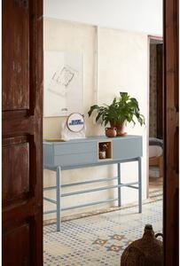 Plavi/sivi pomoćni stol 35x120 cm Corvo – Teulat
