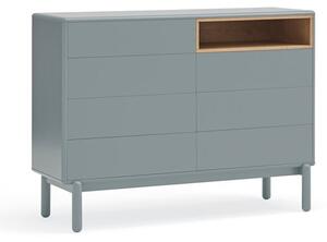 Plava/siva niska komoda 120x90 cm Corvo – Teulat