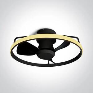 CRNI STROPNI VENTILATOR S LED SVJETILJKOM 20W 28W CCT IP20 230V DM6300A/B/V