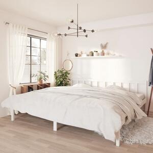 VidaXL Okvir za krevet od borovine bijeli 180 x 200 cm UK Super King