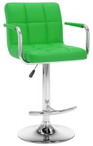 VidaXL Barski stolci od umjetne kože 2 kom zeleni