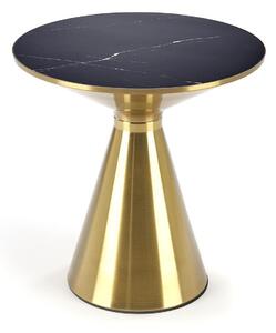 Stolić za kavu Houston 1553Zlatno, Crni mramor, 52cm, Keramika, Krug