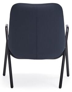 Tamnoplava fotelja Teulat Dins, visina 90 cm
