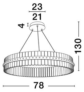 KEZO VISILICA LED/3000K/56W/6339Lm/PLATINUM GOLD NL9019734