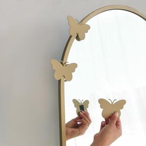 Podno ogledalo s okvirom u zlatnoj boji Neostill Butterfly