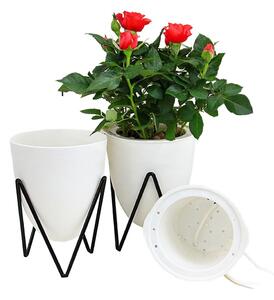 Bijela samozalijevajuća tegla za cvijeće Tomasucci Poppy, ø 11,5 cm