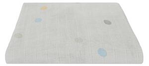 Siva posteljina od muslina Kindsgut Dots, 70 x 140 cm