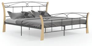 VidaXL Okvir za krevet crni metalni 180 x 200 cm