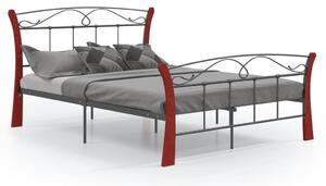 VidaXL Okvir za krevet crni metalni 120 x 200 cm