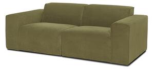 Kaki zelena baršunasta modularna sofa Scandic Sting