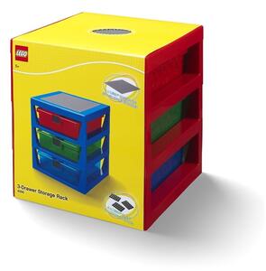 Crveni organizator s 3 ladice za odlaganje LEGO®