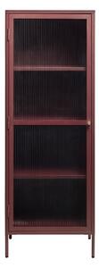 Crvena metalna vitrina 58x160 cm Bronco – Unique Furniture