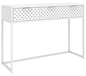 VidaXL Konzolni stol bijeli 106 x 35 x 75 cm čelični