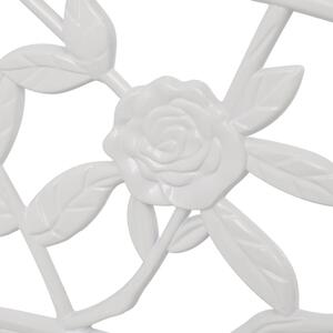 Vrtna klupa 100 cm lijevani aluminijum bijela