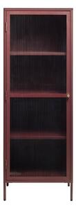 Crvena metalna vitrina 58x160 cm Bronco – Unique Furniture