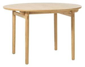 Okrugli sklopivi blagovaonski stol u dekoru hrasta ø 120 cm Carno - Unique Furniture