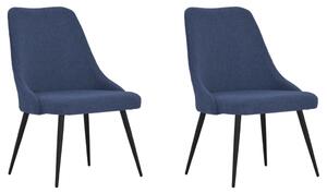VidaXL Blagovaonske stolice od tkanine 2 kom plave