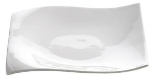 Bijeli porculanski desertni tanjur Maxwell & Williams Motion, 18 x 18 cm