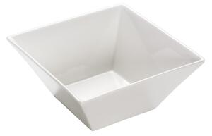Bijela porculanska zdjela Maxwell & Williams Basic Trapez, 23 x 23 cm