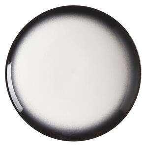 Bijelo-crni keramički desertni tanjur Maxwell & Williams Caviar, ø 20 cm