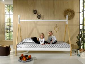Bijeli dječji krevet Vipack Tipi, 90 x 200 cm