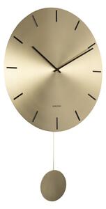 Zidni sat s njihalom u zlatnoj boji Karlsson Impressive, ø 47 cm