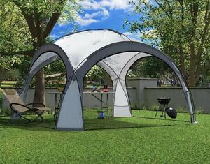 Paviljon šator za vrtni piknik 3,5 x 3,5 m sivi