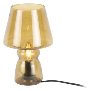 Stolna svjetiljka u senf žutoj boji Leitmotiv Glass, visina 25 cm