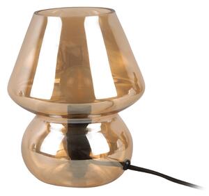 Svjetlosmeđa staklena stolna lampa Leitmotiv Glass, visina 18 cm