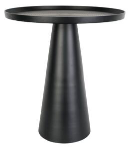Crni metalni pomoćni stolić Leitmotiv Force, visina 48,5 cm
