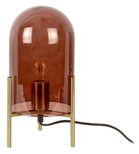 Smeđa staklena stolna svjetiljka Leitmotiv Bell, visina 30 cm