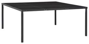 VidaXL Vrtni stol crni 170 x 170 x 74,5 cm od čelika i stakla