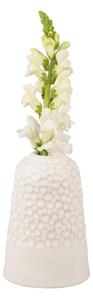 Bijela keramička vaza PT LIVING Carve, visina 18,5 cm