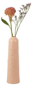 Ružičasta keramička vaza PT LIVING Carve, visina 27,5 cm