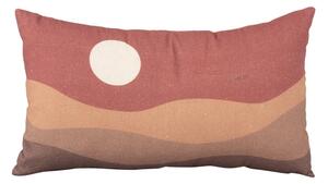 Smeđe-crveni pamučni jastuk PT LIVING Clay Sunset, 50 x 30 cm